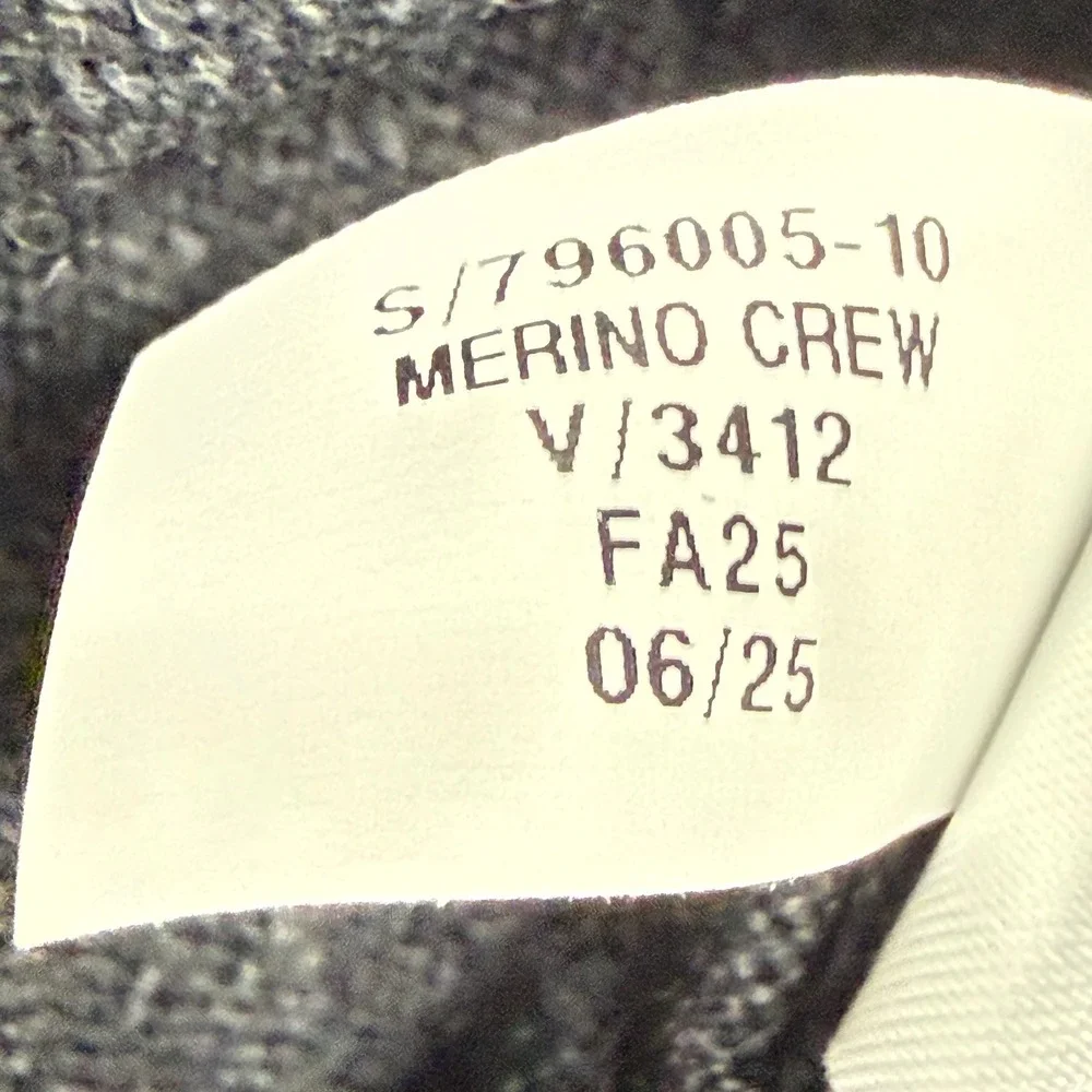 Banana Republic Extra Fine Merino Wool Crew Neck Sweater Charcoal Gray XL NWT